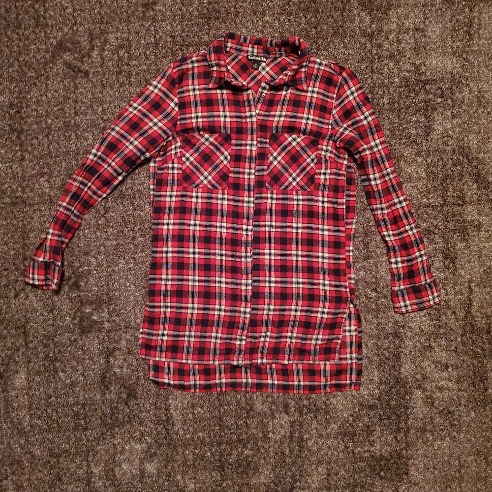 Plaid button up shirt